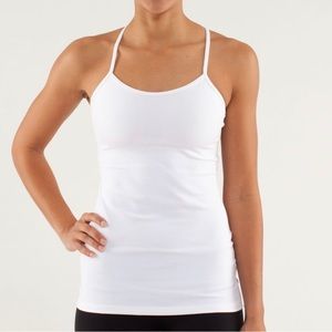 Lululemon white power y tank